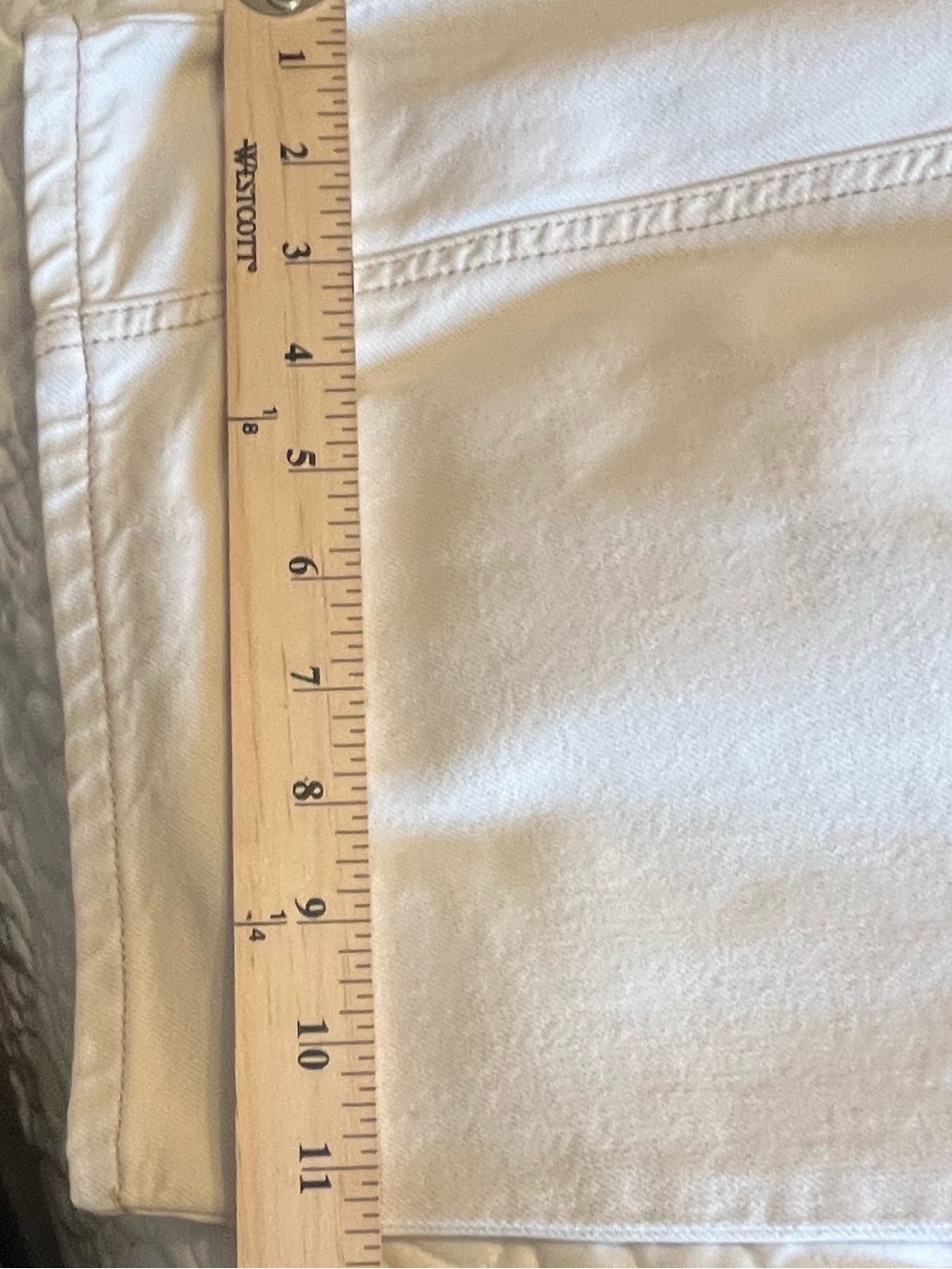 We The Free Good Luck Mid Rise Barrel Jeans Cream Utility Denim Size 31 - Picture 7 of 12